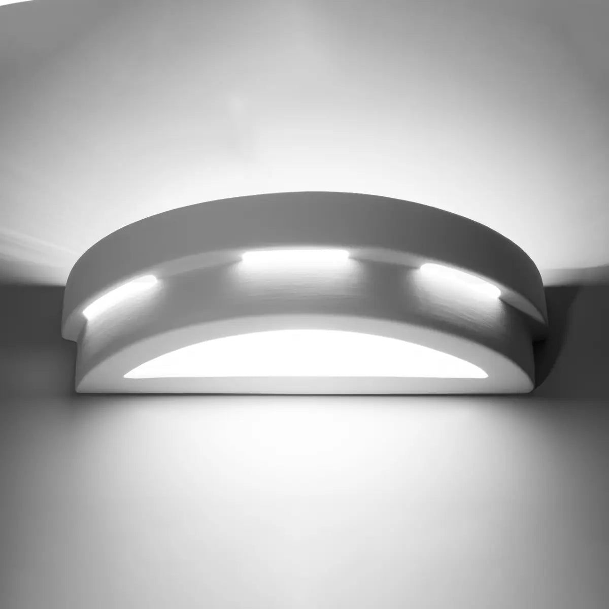 Wandlamp UFO 2 – Wit Keramiek & Glas
