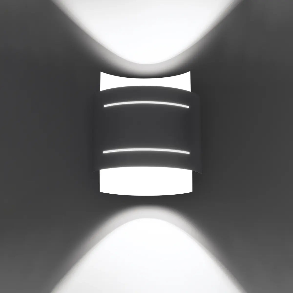 Wandleuchte Lux Line – Weiß & Stahl