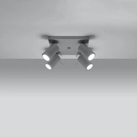Plafondlamp Rondo 4S – Grijs & Staal