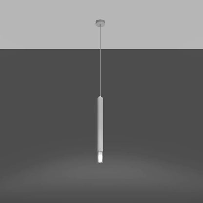 Pendelleuchte Matita Glass 1 – Weiß & Glas
