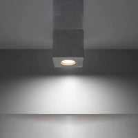 Deckenleuchte Square 1 – Grau & Beton