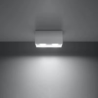 Plafondlamp Square Box – Wit & Aluminium