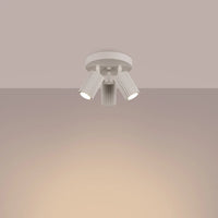 Plafondlamp Japandi 3P – Beige & Aluminium