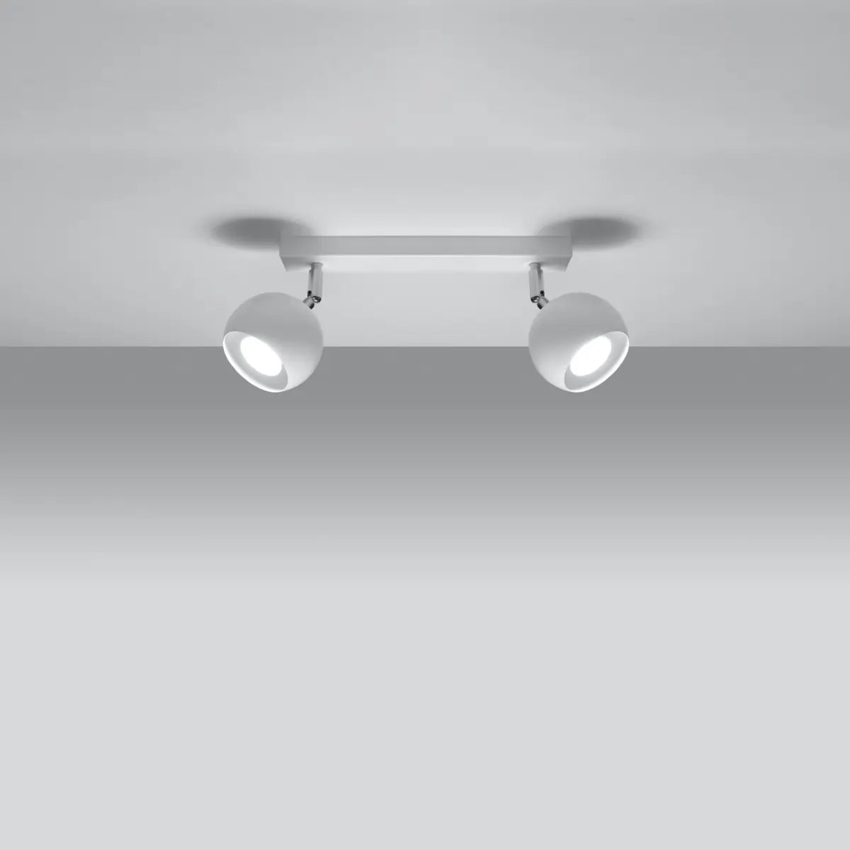 Plafondlamp Retro 2 – Wit Staal