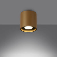 Deckenleuchte Rondo 1 – Gold & Aluminium