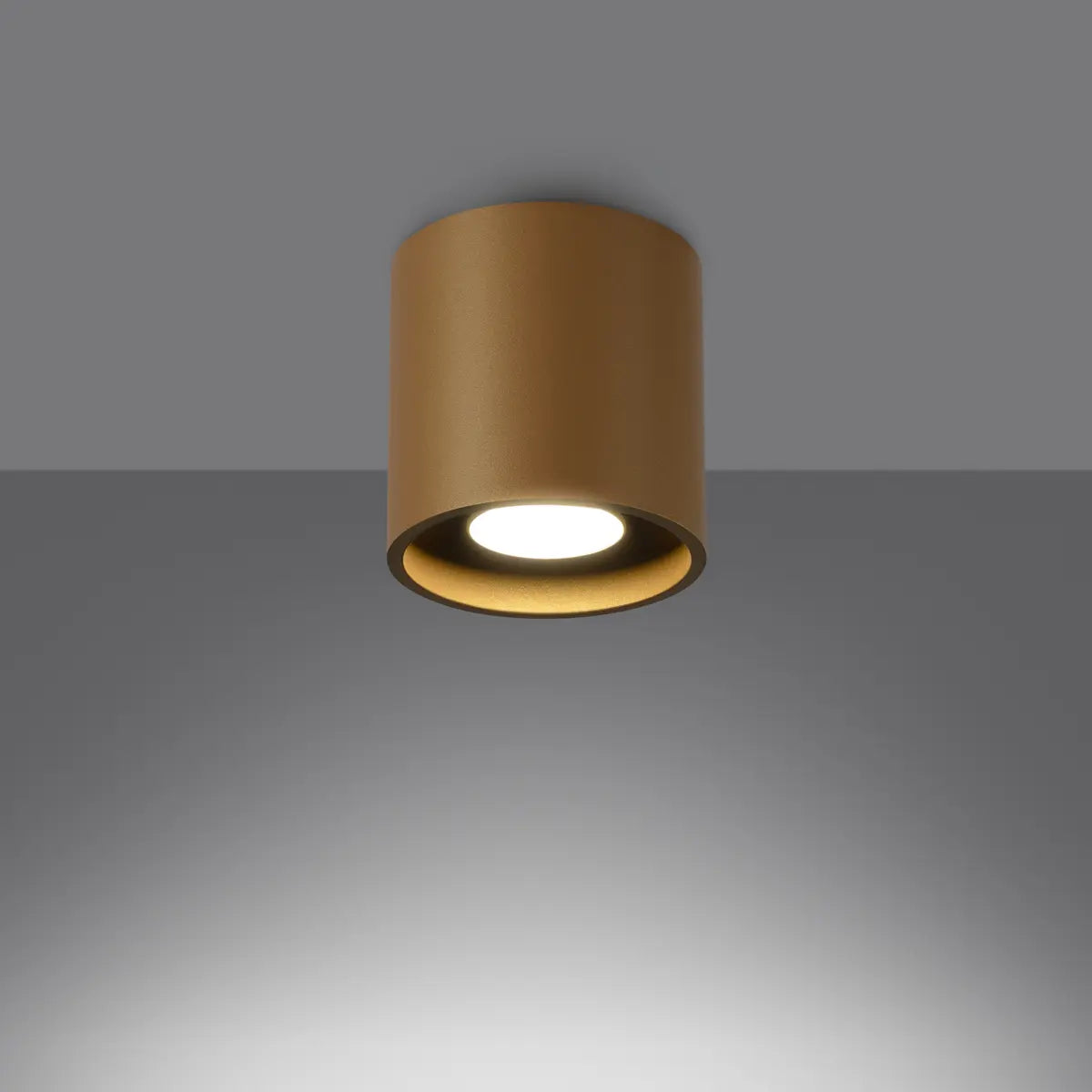 Deckenleuchte Rondo 1 – Gold & Aluminium