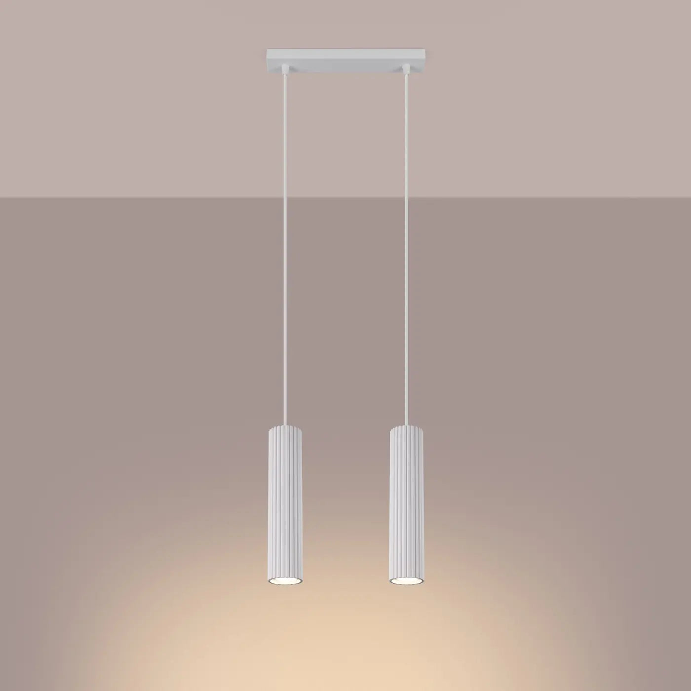 Hanglamp Japandi 2 – Wit & Aluminium