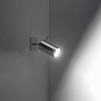 Wandleuchte Rondo 1 – Silber & Stahl