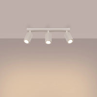 Deckenleuchte Japandi 3 – Beige & Aluminium