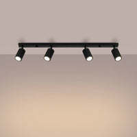 Deckenleuchte Japandi 4 – Schwarz Metall