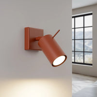 Wandlamp Rondo – Okerrood & Staal