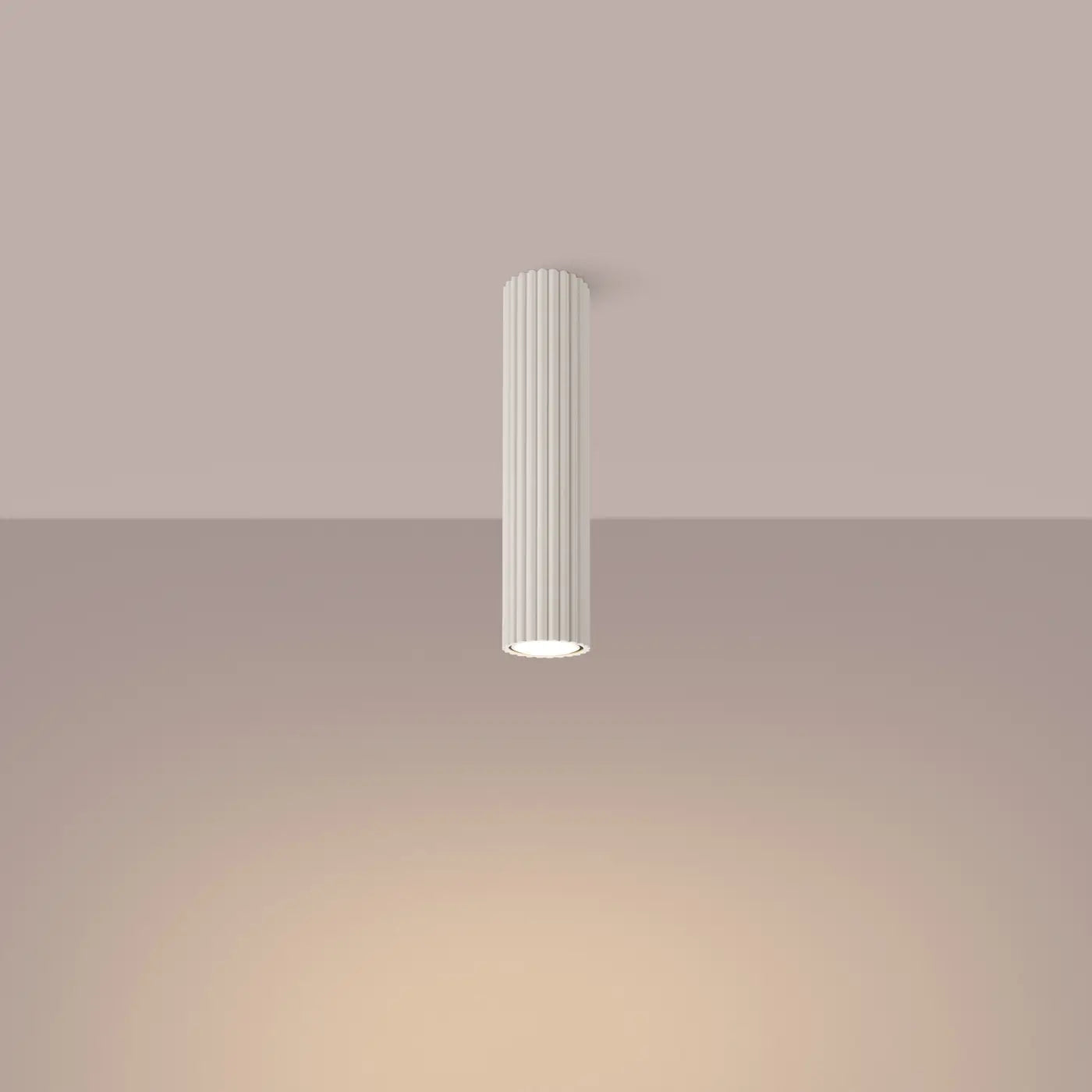 Plafondlamp Japandi 30 – Beige & Aluminium