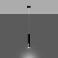 Hanglamp Tube 1 – Zwart & Chroom & Staal