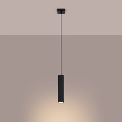 Pendelleuchte Japandi 1 – Schwarz & Aluminium