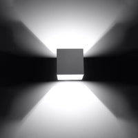 Wandlamp Square 1 – Grijs Aluminium