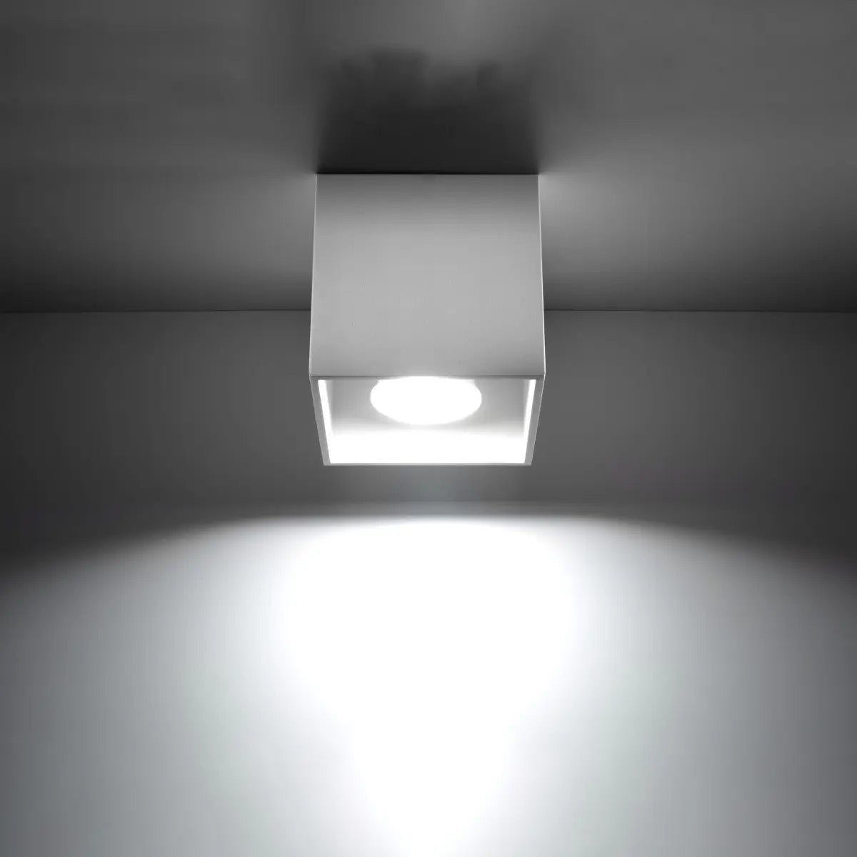Plafondlamp Square 1 – Wit Aluminium