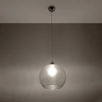 Hanglamp Globe – Transparant Glas & Staal