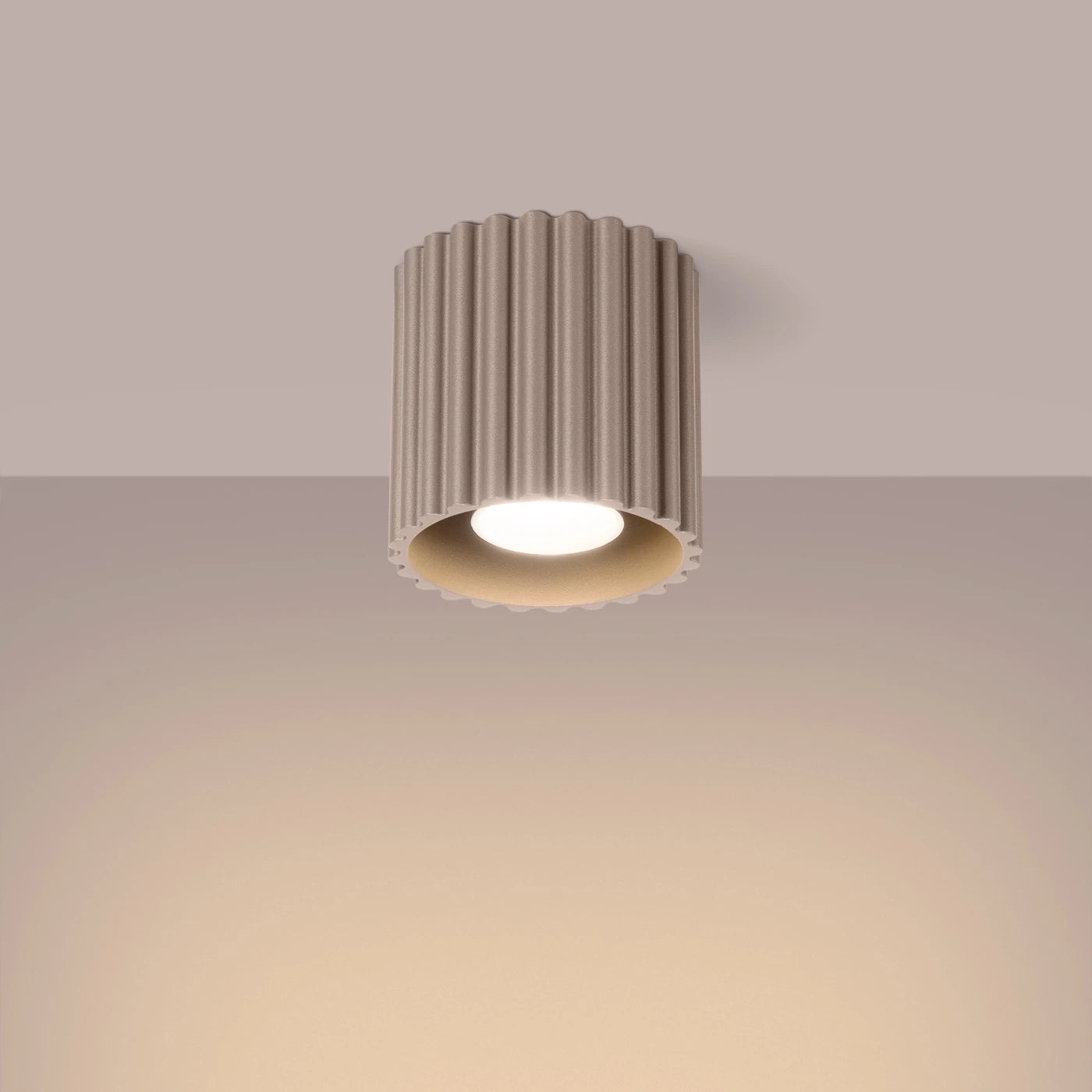 Spots Japandi Single – Taupe & Aluminium