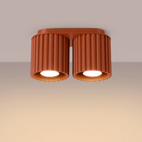 Spots Japandi Double – Oxid Rood & Aluminium