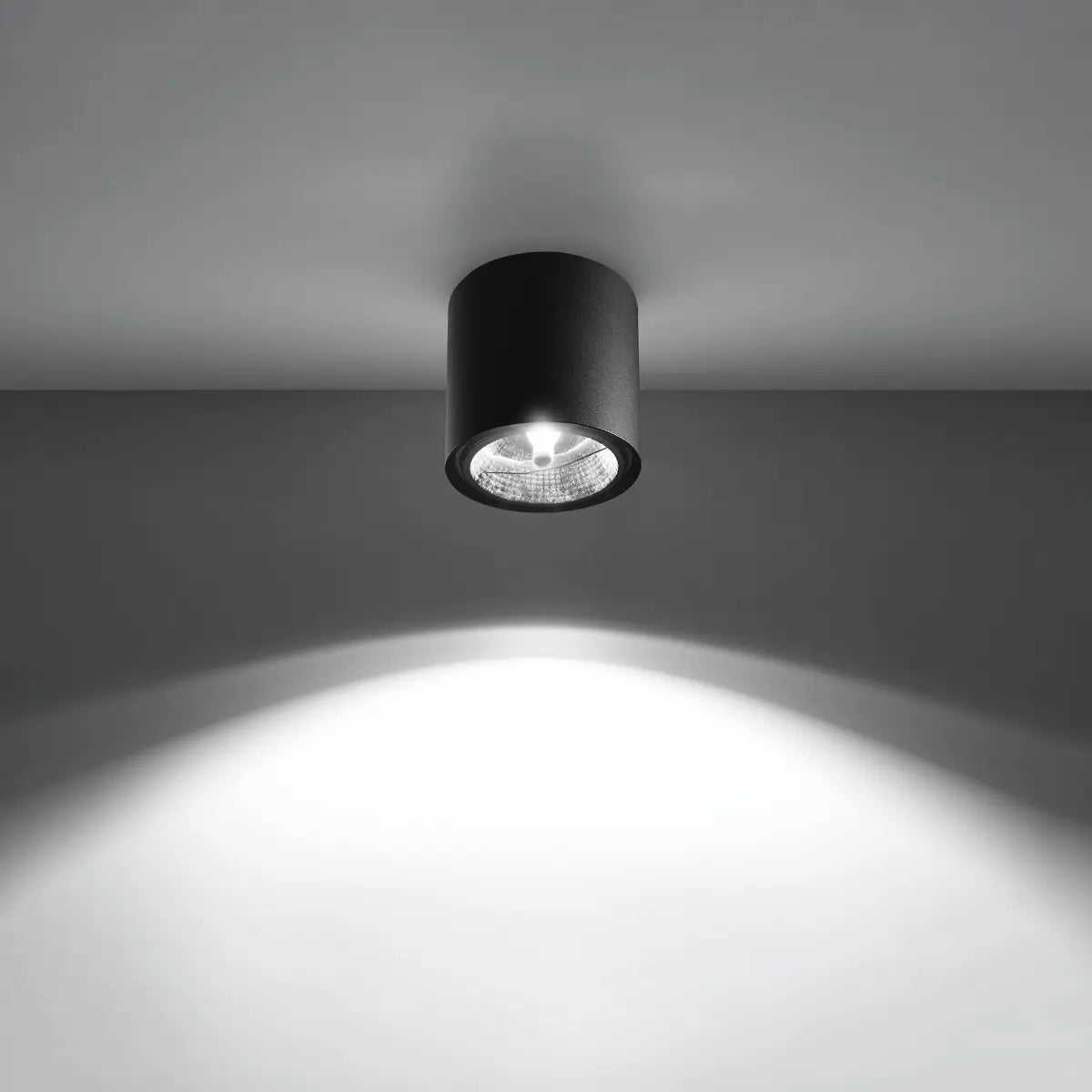 Deckenstrahler Rondo Flash – Schwarz & Aluminium
