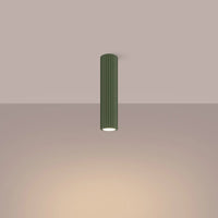 Deckenleuchte Japandi 30 – Grün & Aluminium