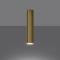 Plafondlamp Tube 30 – Goud & Staal