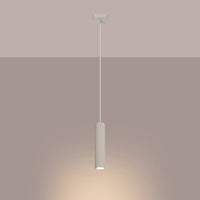 Hanglamp Japandi 1 – Beige & Aluminium