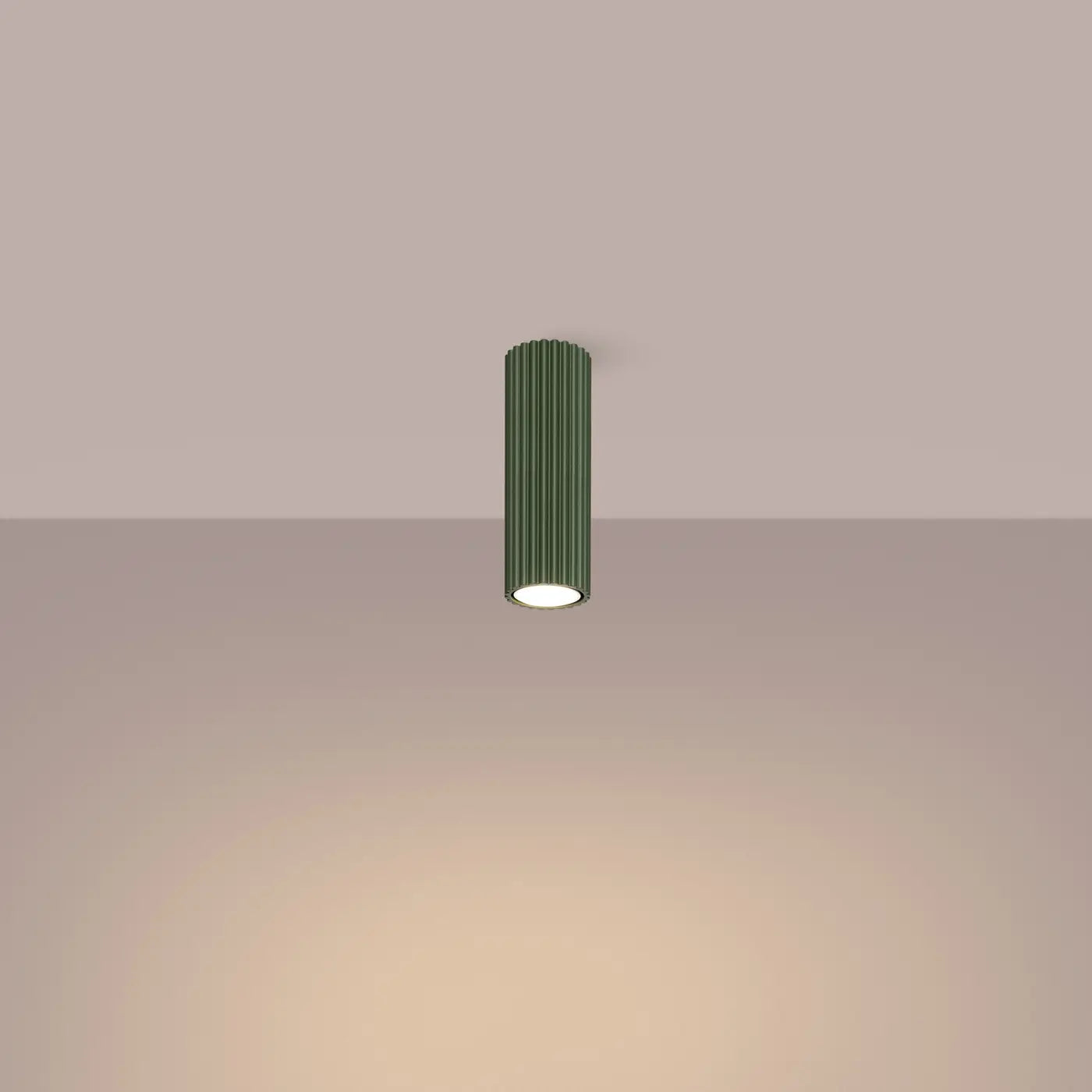 Deckenleuchte Japandi 20 – Grün & Aluminium