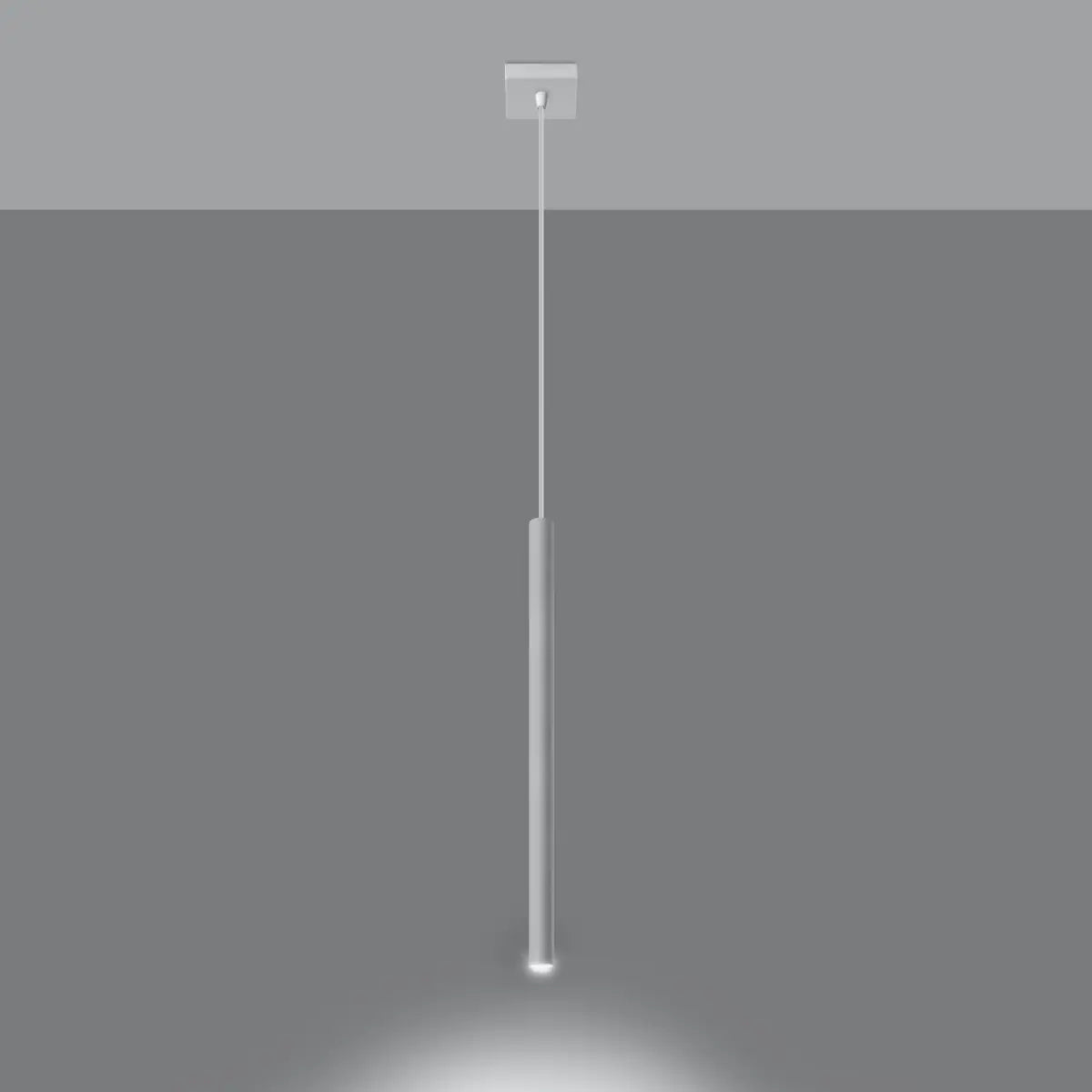 Hanglamp Matita 1 – Wit & Staal