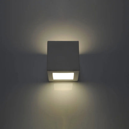Wandlampe Square 1 – Weiß & Keramik