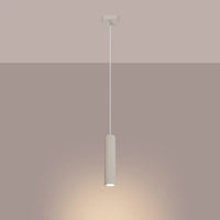 Pendelleuchte Japandi 1 – Beige & Aluminium