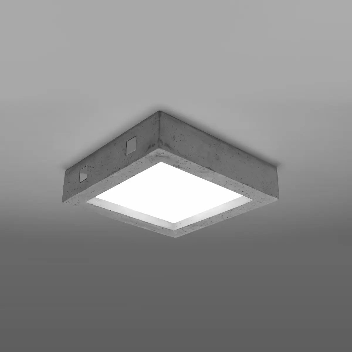 Plafondlamp Square – Grijs & Beton