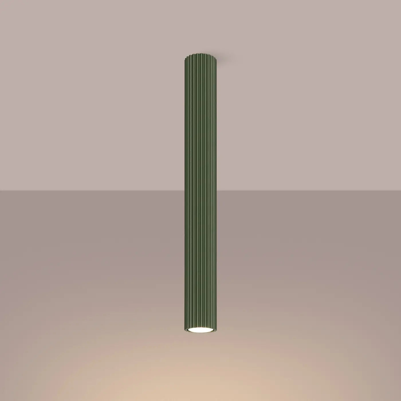 Plafondlamp Japandi 60 – Groen & Aluminium