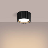 Deckenstrahler Japandi Single XS – Schwarz & Aluminium
