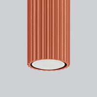 Plafondlamp Japandi 30 – Oker Rood & Aluminium
