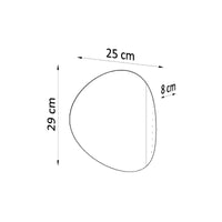 Wandleuchte Planet – Weiß & Stahl