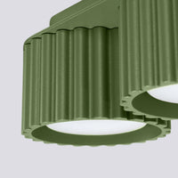 Spots Japandi Double-XS – Olijfgroen & Aluminium