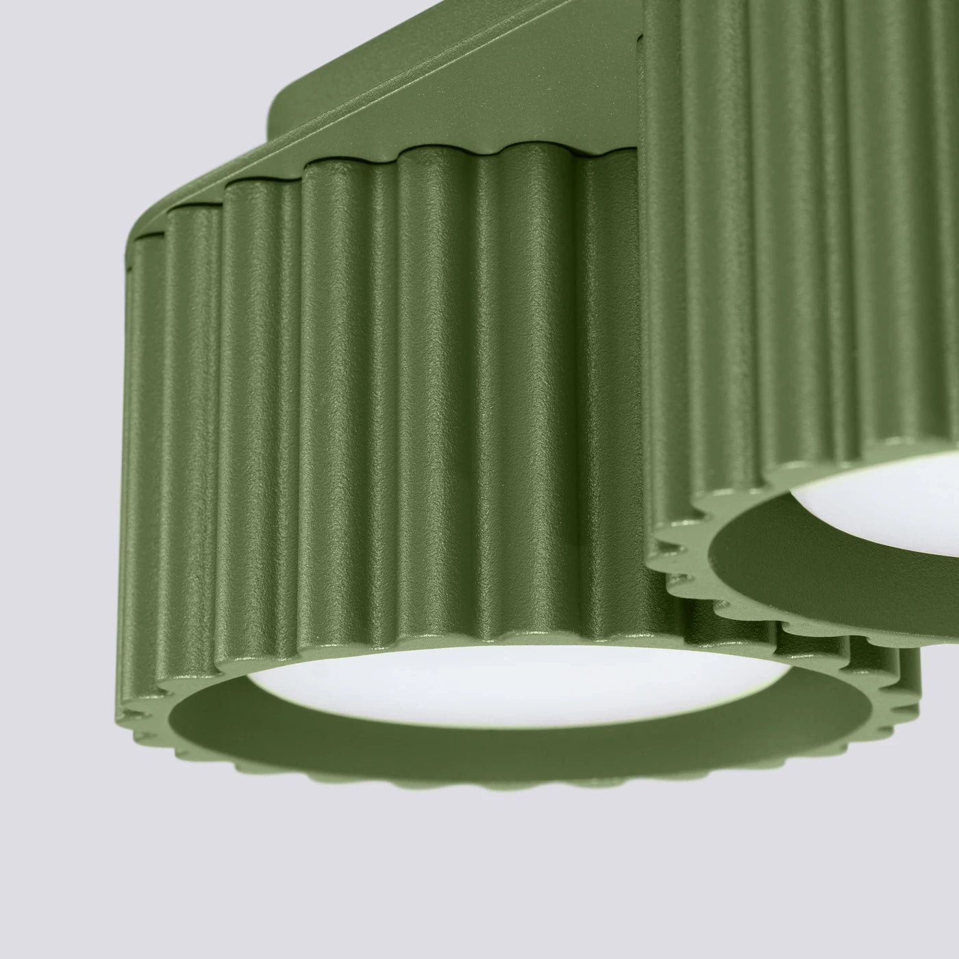 Spots Japandi Double-XS – Olijfgroen & Aluminium
