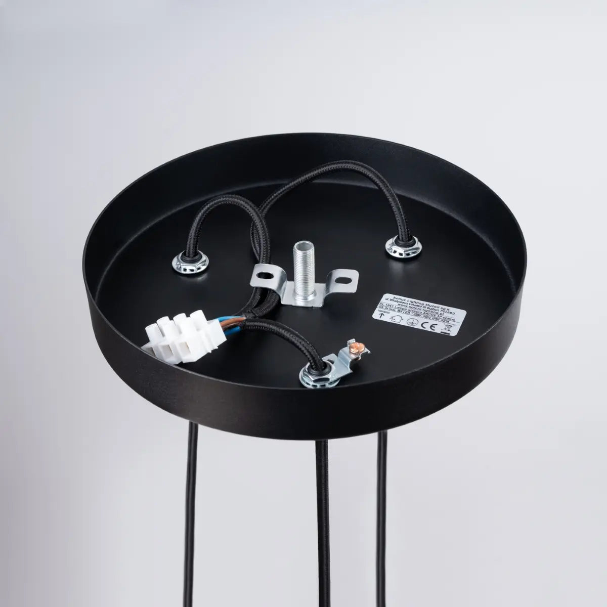 Pendelleuchte Candle 3P – Schwarz & Stahl