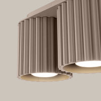 Spots Japandi Double – Taupe & Aluminium