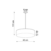Hanglamp UFO 45 – Zwart PVC