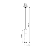 Hanglamp Tube Beton White – Wit & Grijs Beton