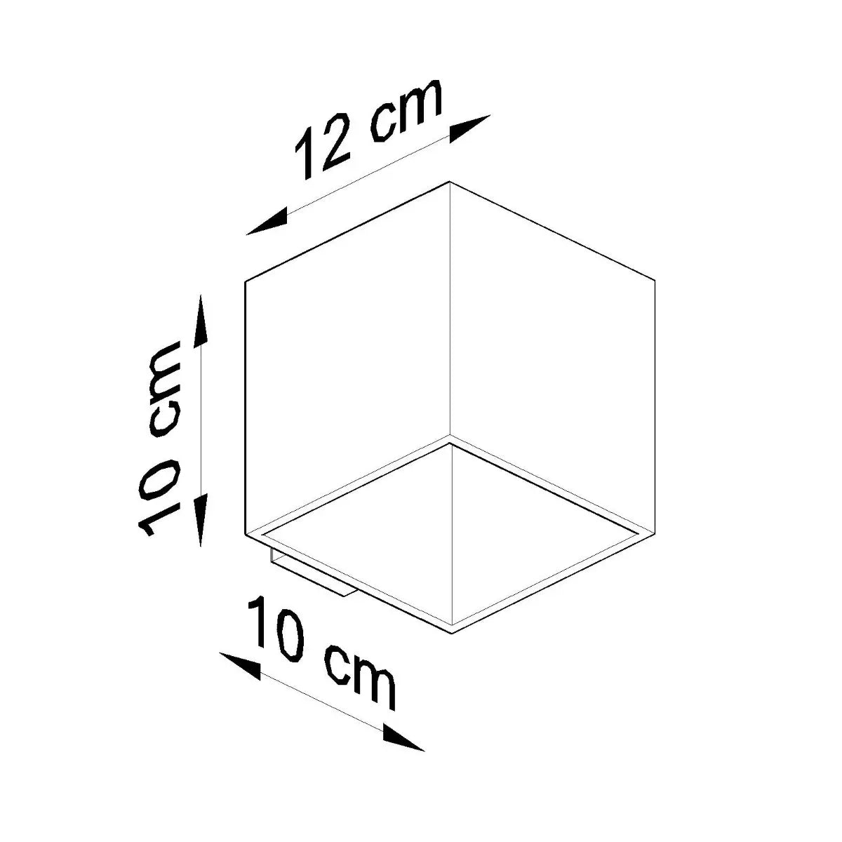 Wandlamp Square 1 – Grijs Beton