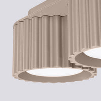 Spots Japandi Double-XS – Taupe & Aluminium