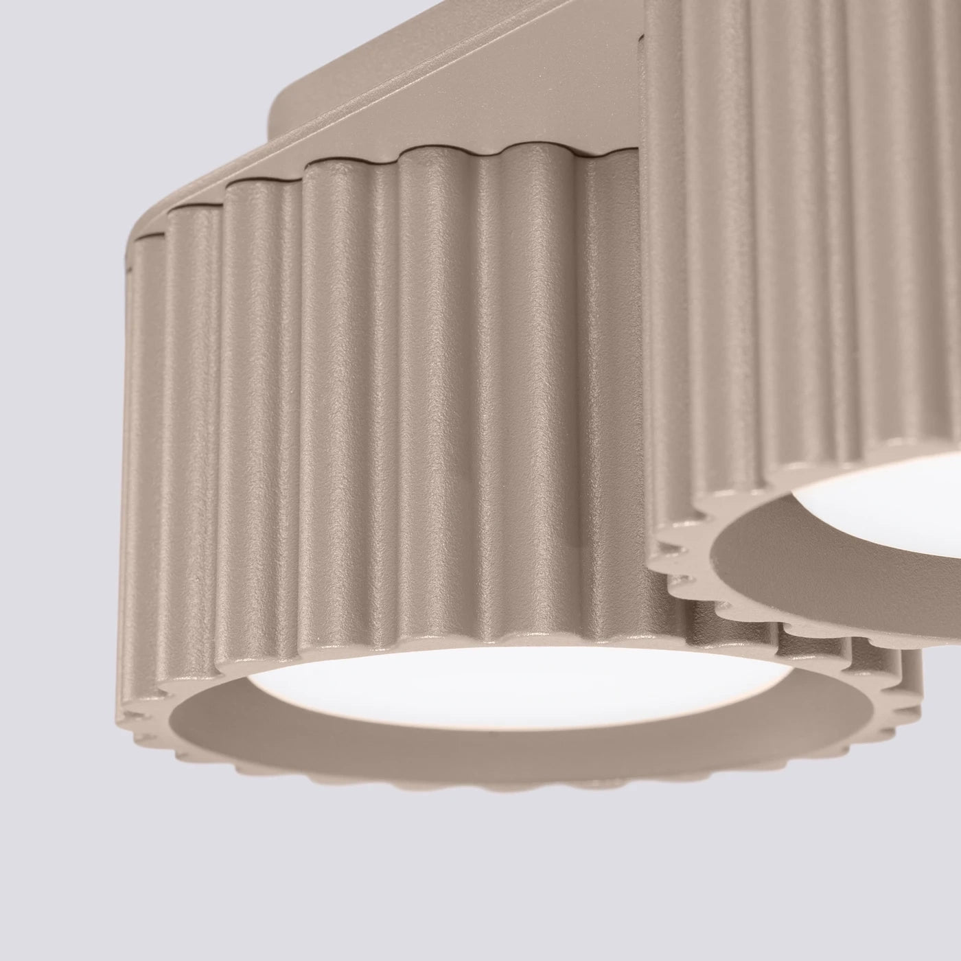 Spots Japandi Double-XS – Taupe & Aluminium