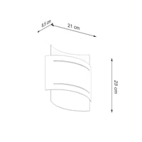 Wandleuchte Lux Line – Weiß & Stahl
