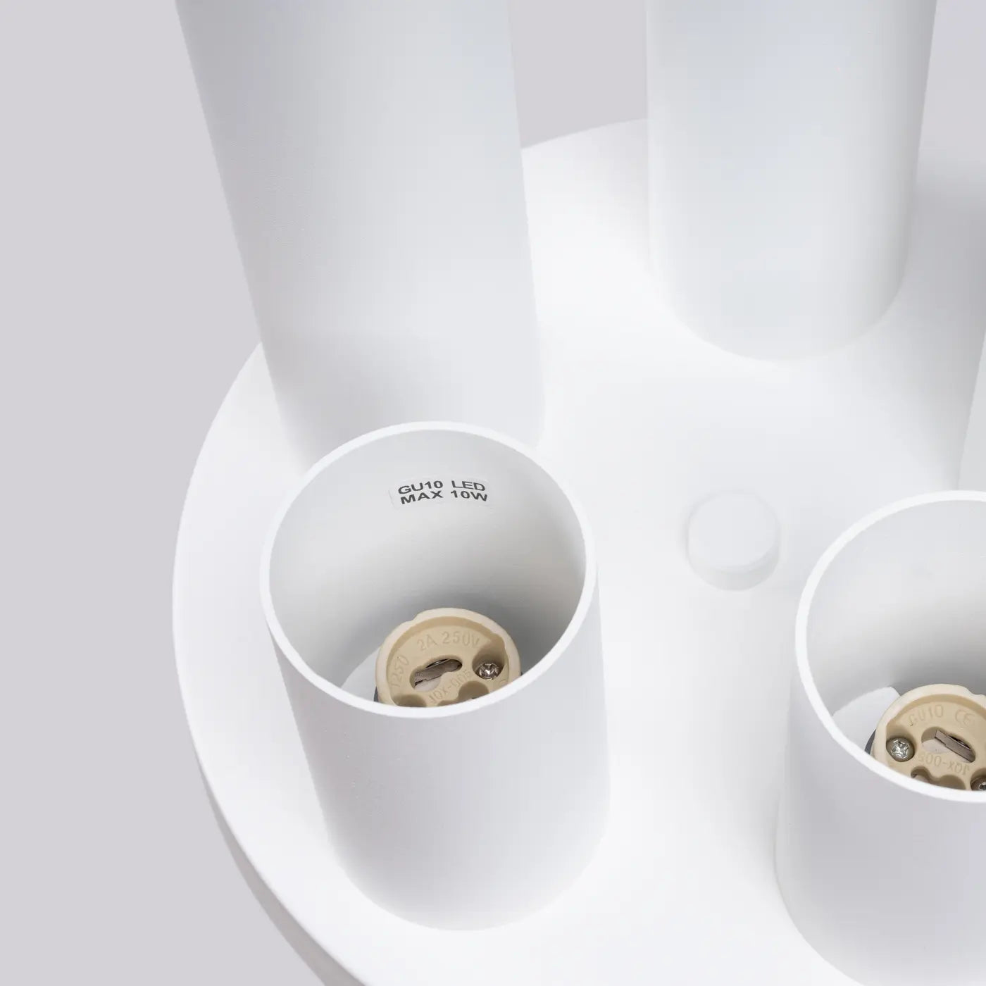 Deckenleuchte Tube 5R – Weiß & Stahl