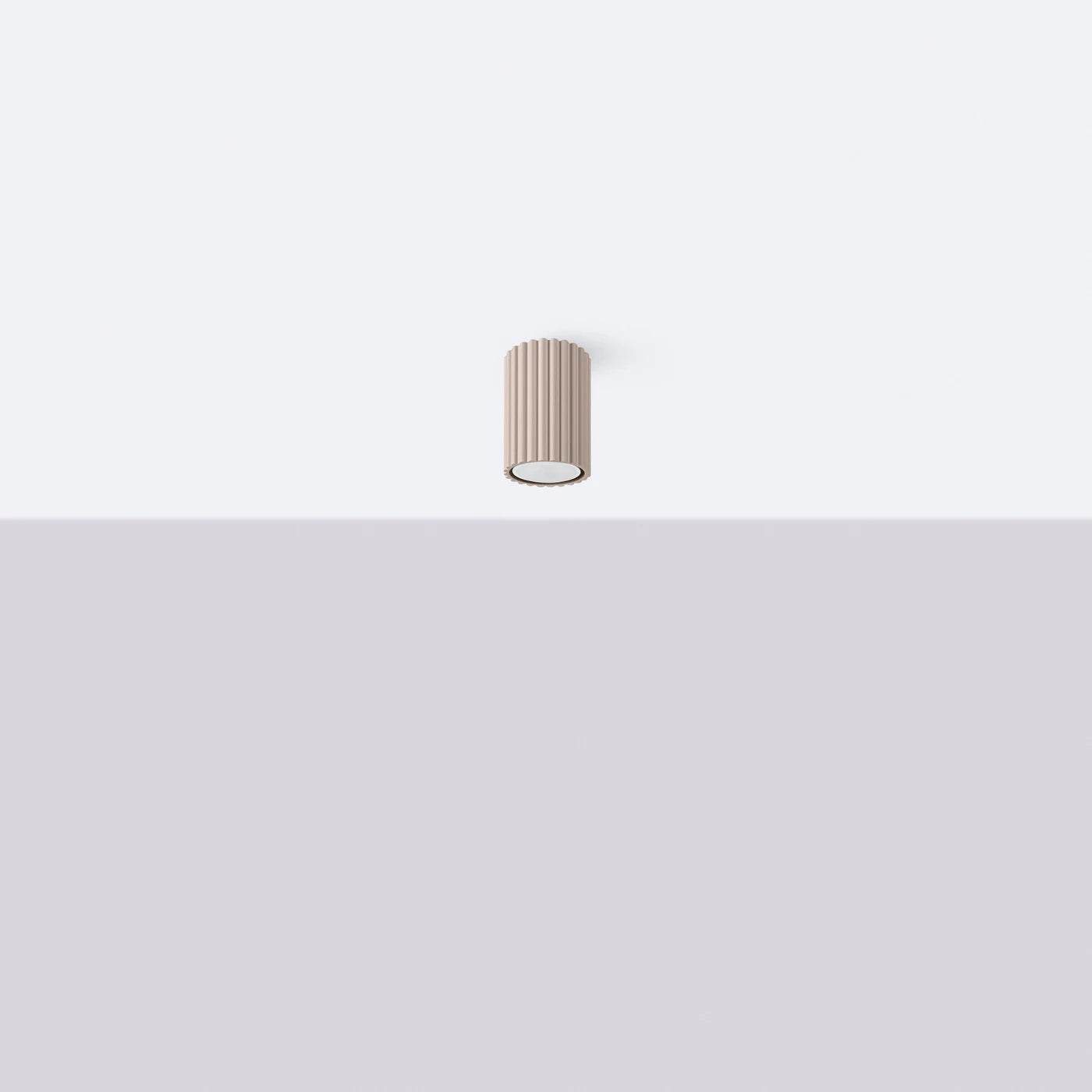 Deckenstrahler Japandi 10 – Taupe & Aluminium