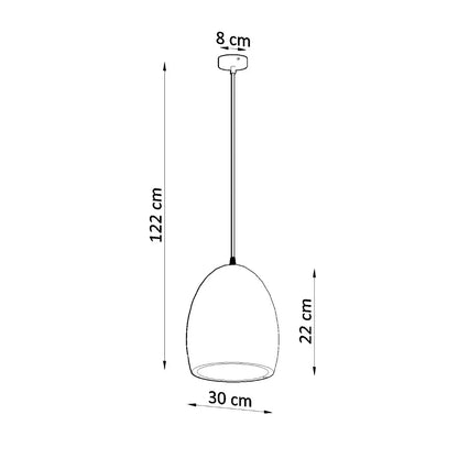 Pendelleuchte Bowl – Weiß & Keramik
