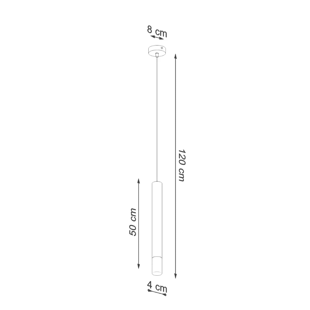 Hanglamp Matita Glass 1 – Wit & Glas